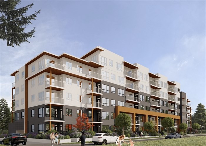 A rendition of a proposed rental complex on Barlee Road in Kelowna.