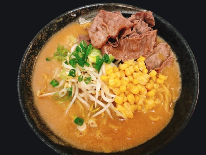 This beef ramen can be found at Taka Japanese restaurant. 