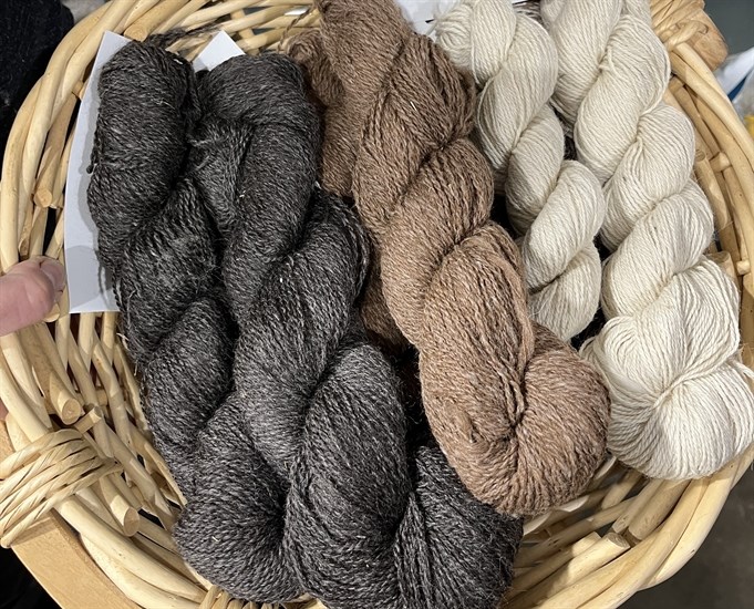 That Darn Yarn Shop & Fibre Mill in Kamloops produces skeins of natural yarn. 