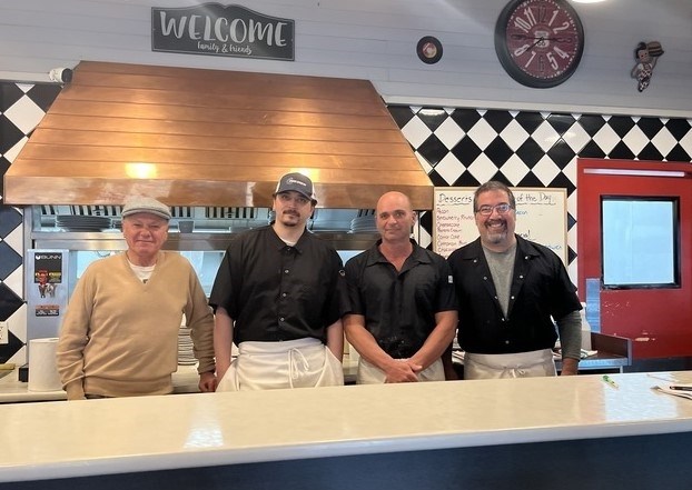 Staff at Harold's Family Restaurant in Kamloops from left to right: owner Manny Mattis, chef Styles Risby, chef Sal Turpin, chef Soloman Ioannidis. 