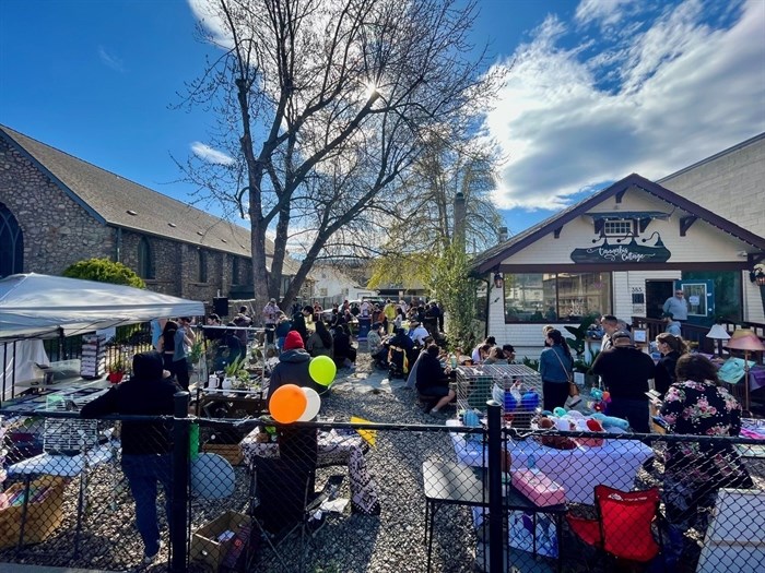 An event at the Cannabis Cottage smoking patio.  