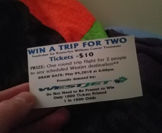 The Westjet raffle.