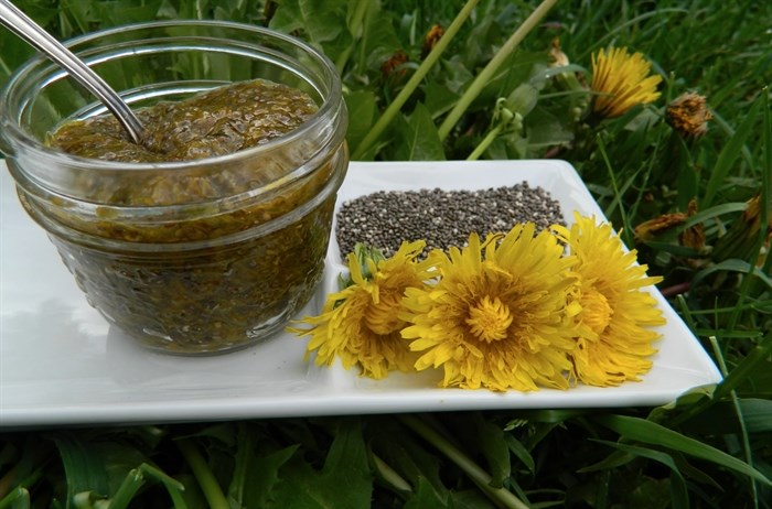 Dandelion petal jam. 