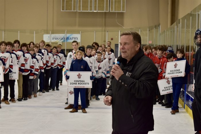 Kamloops city councillor Kelly Hall was working double-duty at the tournament Thursday evening, while also there as a WHL scout. It's one of many times attending KIBIHT for him over the years after first competing as a player in the 1970s.