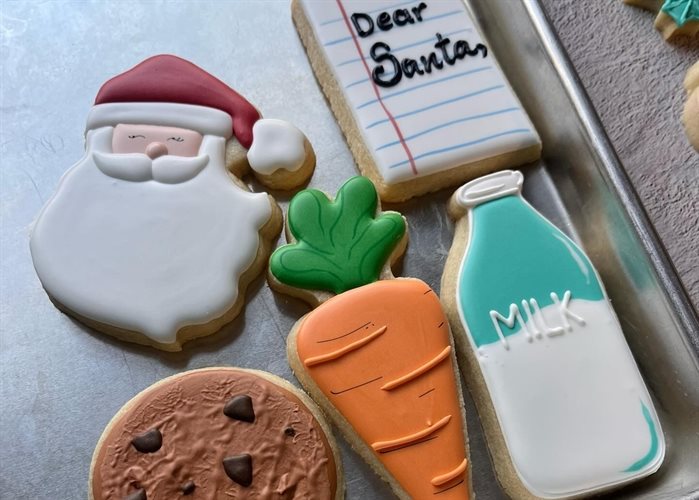 These creative cookies were made in the Okanagan by MJ Bakery. 