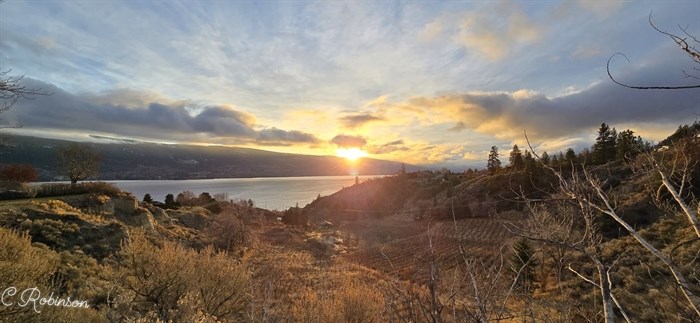 This photo overlooking part of Summerland was taken on a snowless Christmas day, 2024. 