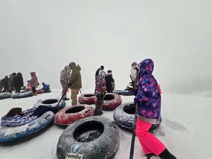 Kelowna resident Chris Condio enjoyed a day with his family on the tube runs at Big White Ski Resort on Dec. 29.