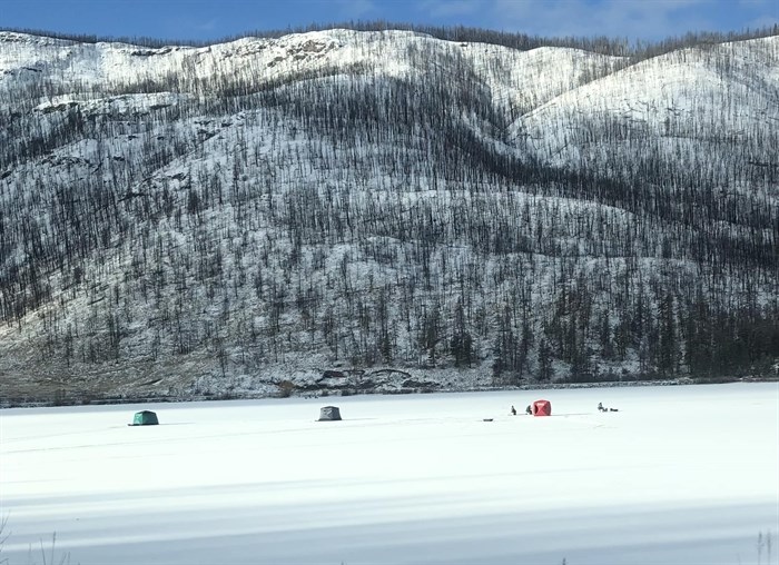 Monte Lake near Westwold is a popular place to ice fish. 