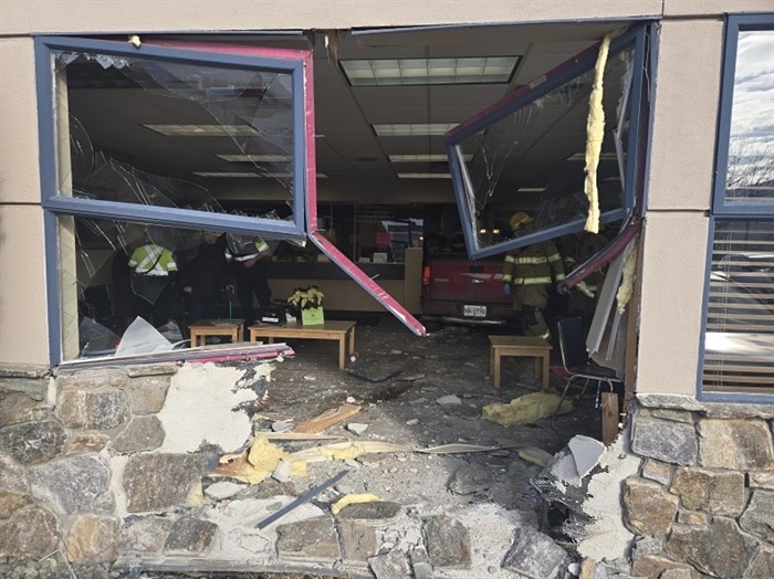 A woman drove her SUV into a medical clinic in Salmon Arm Thursday, Feb. 27, 2025 injuring one person.