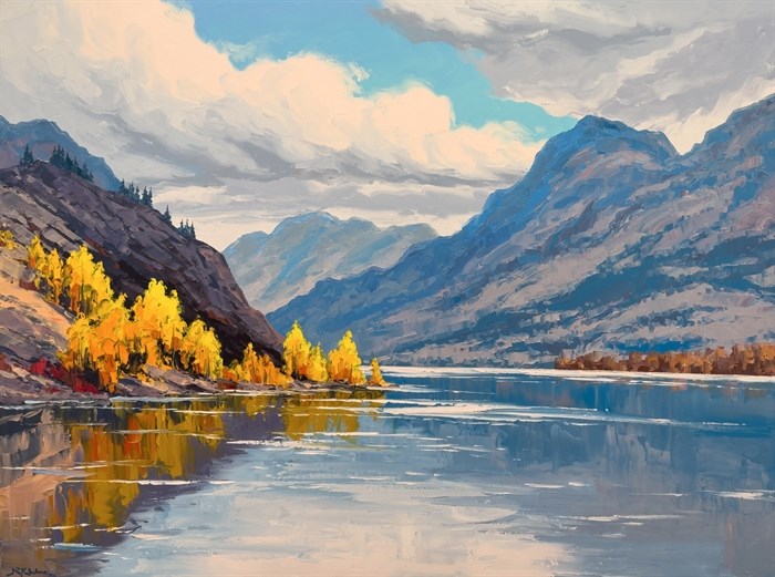 Skaha Autumn, painted by Robert Wood. 