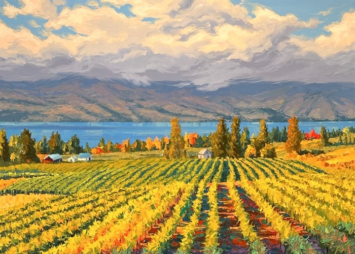 Changing Seasons, West Kelowna, painted by Robert Wood