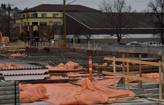 Freshly poured concrete collapsed at downtown Kamloops development, City Gardens, on March 5, 2025.