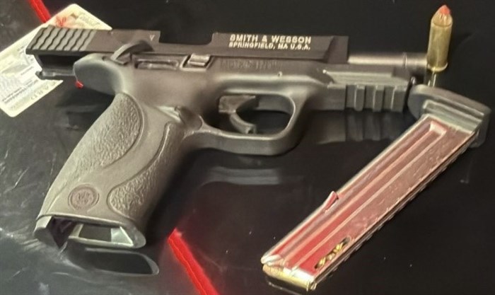 A firearm seized during a recent crackdown on street-level drug dealers in Kelowna.