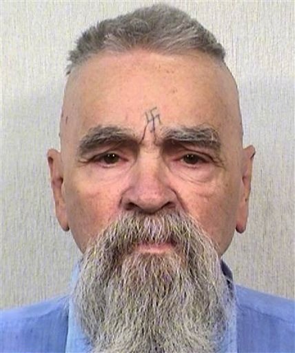 This Oct. 8, 2014 photo provided by the California Department of Corrections shows 80-year-old serial killer Charles Manson. A marriage license has been issued for Manson to wed 26-year-old Afton Elaine Burton, who left her Midwestern home nine years ago and moved to Corcoran, California to be near him.