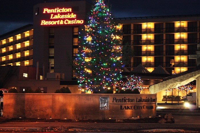 It's not really Christmas in Penticton until you see as many lights outside the casino as inside.