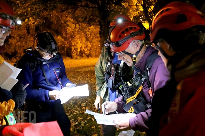 Search and rescue volunteers spend many hours training.