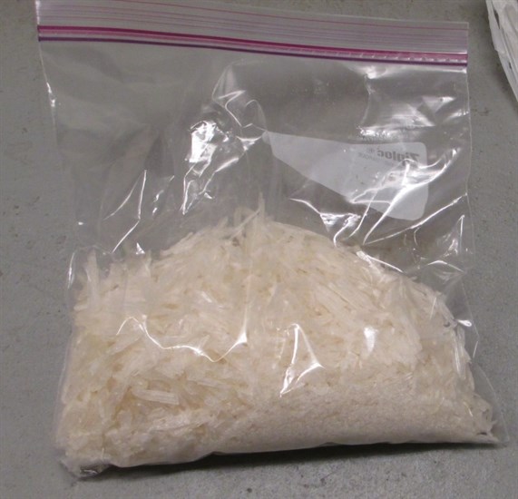 Some of the drugs seized during a year long investigation by the RCMP Combined Special Enforcement Unit into the activities of a member of the Independent Soldiers, an organized criminal organization.