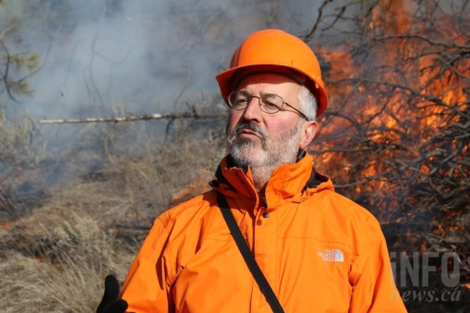 Natural sciences professor John Karakatsoulis says the prescribed burn at Kenna Cartwright Park will help the ecosystem.