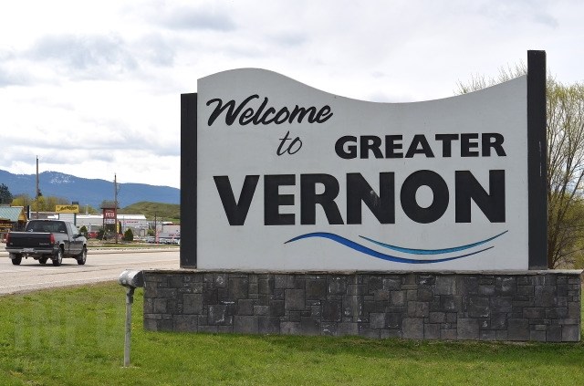 The old Welcome to Greater Vernon signs are being taken down and replaced. 