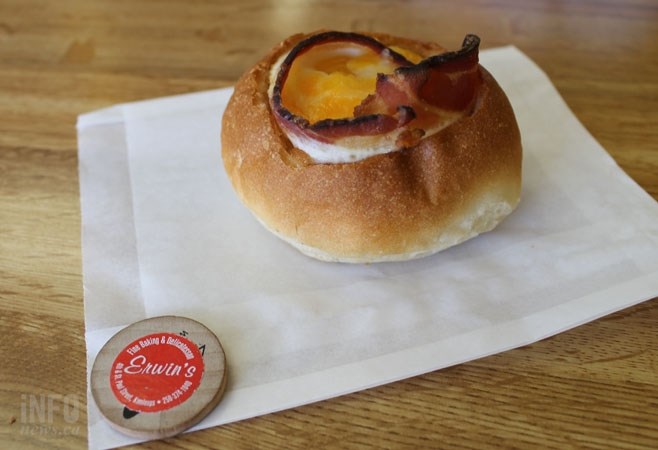 Erwin's breakfast sandwich 