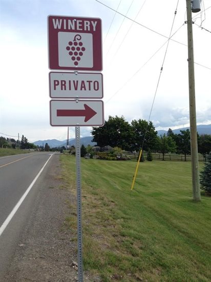 The Kamloops Wine Trail is getting highway signs to point visitors in the right direction.