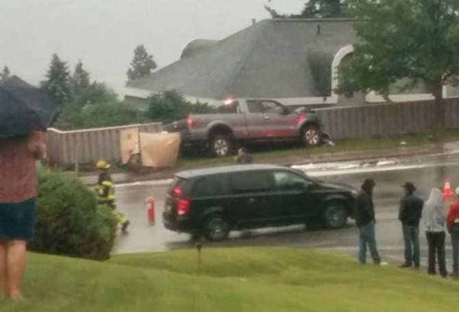 A truck crash on Summit Drive has caused a power outage to more than 1,000 customers in the area this evening, June 29, 2015.