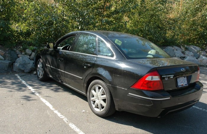 Adam Fette's black 2006 Ford 500 is believed to have been taken from his West Kelowna residence the day of his murder. It was found at the lower parking lot of Bertram Creek Park off Lakeshore Road in Kelowna.