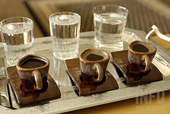 This Turkish coffee set is one of the few personal items Mohammed Al-Shahoud was able to bring with him to Canada.