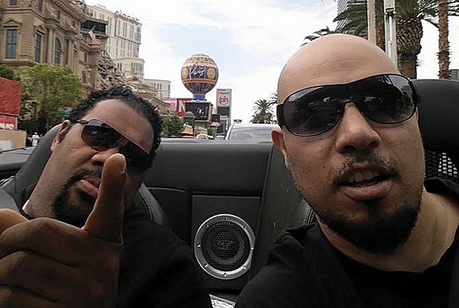 KnowleDJ and Fatman Scoop in Las Vegas.