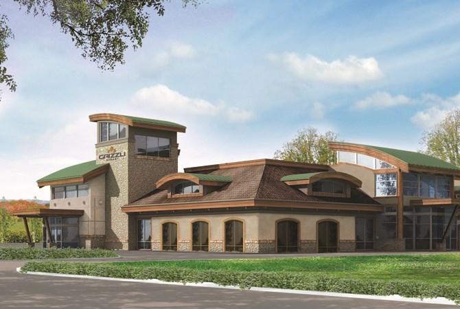 An artists rendering of Grizzli Winery in West Kelowna scheduled for completion next spring.