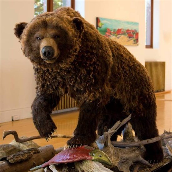 Humphrey the bear is seen in this image.