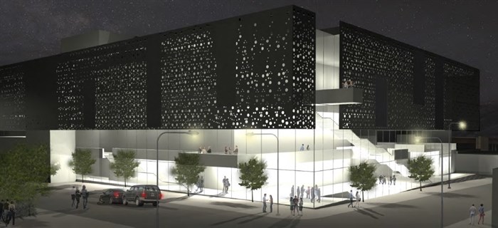 FILE PHOTO - Artist's rendering of the proposed performing arts centre slated for 393 Seymour Street.