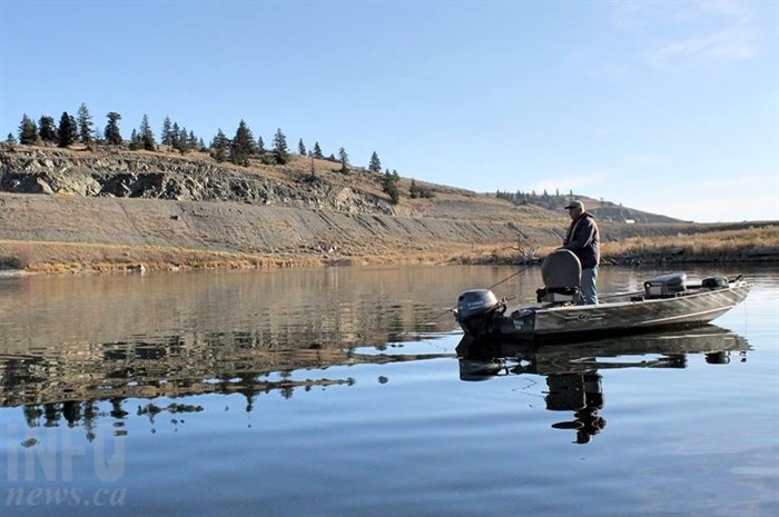 Lloyd Harwood spends the morning of Oct. 23 fly fishing at Jacko Lake.