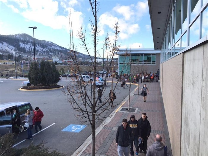 The Tournament Capital Centre has been evacuated this afternoon because of a bomb threat.