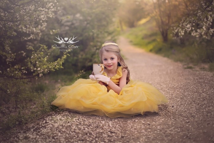 Layla as Belle, from the Beauty and the Beast. 