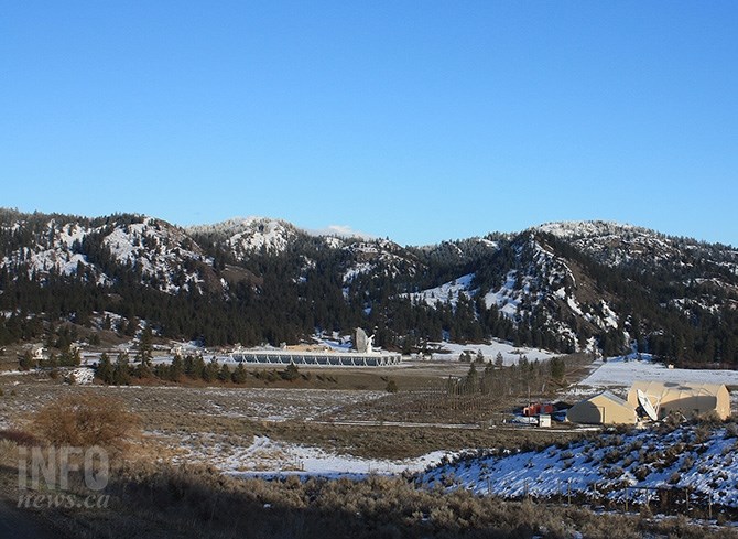 The Dominion Radio Astrophysical Observatory on White Lake Road, southwest of Penticton. The site was selected in the late 1950s because of its unique ability to shield the observatory from man made radio frequencies.