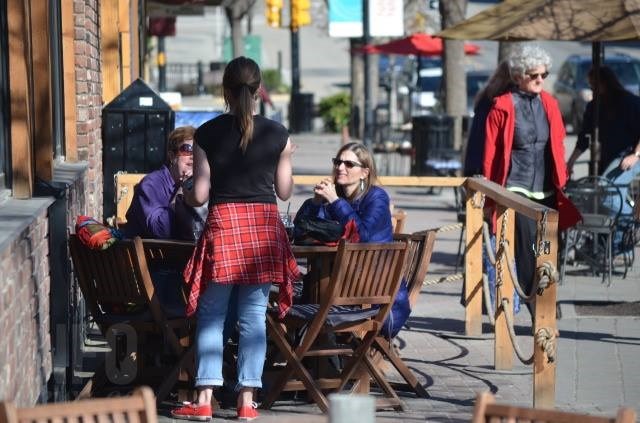 FILE PHOTO - A patio is seen on 30 Avenue in downtown Vernon in this March, 2016 file photo.