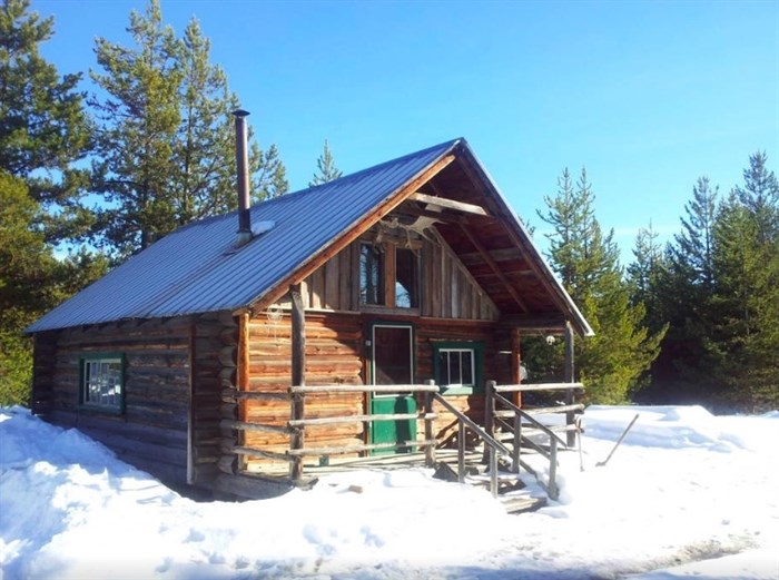Rustic trapper's cabin in Kelowna. 