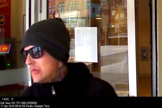 Police are looking for this bank robbery suspect.
