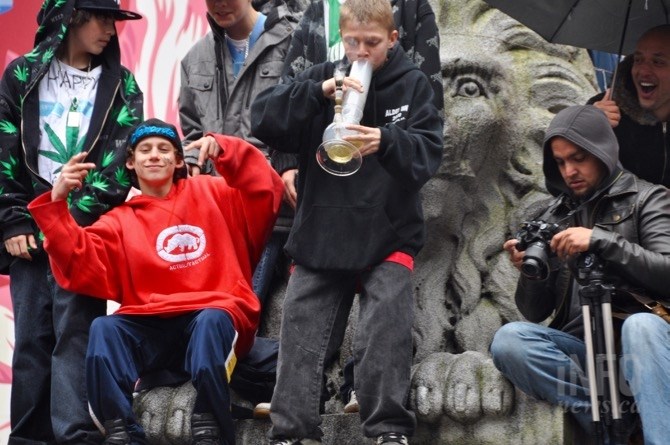 At a Vancouver 4/20 event in 2010 .