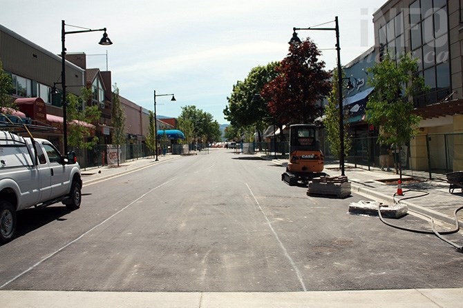 By May 31, the street is paved, with only some above ground improvements left to be done.