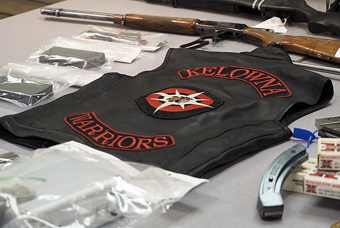 Police executed a warrant on a home in West Kelowna earlier this month and seized guns and drugs they say belong to a new gang that's operating in Kelowna.