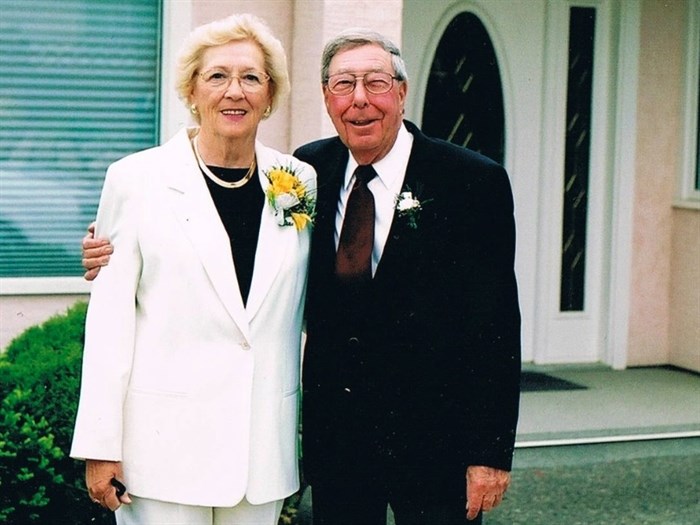 Bill May with his wife Bonnie. 