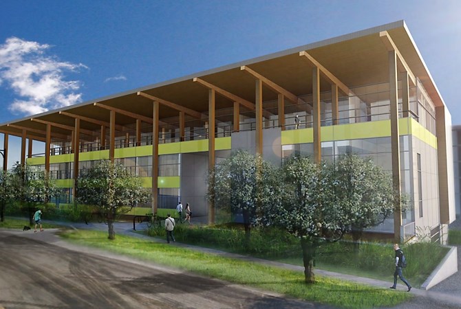 A rendering of what the new West Kelowna Civic Hall might look like.