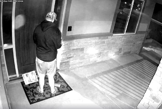 The owner of a local security and communications company videotaped a man he says was trespassing on his Smith Creek property in Kelowna around 3 a.m., Thursday, Sep. 15, 2016.