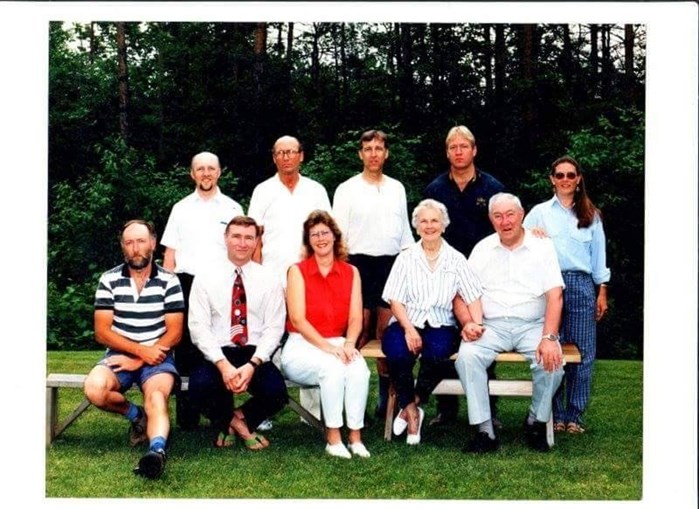 David Lee Marshall is seen here in a family photo. His is in the top row, second from the left. The photo is 23 years old.