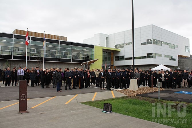 Dozens of new corrections officers were on hand to witness the official opening ceremony for the new Okanagan Correctional Centre in Oliver today, Oct. 21, 2016.
