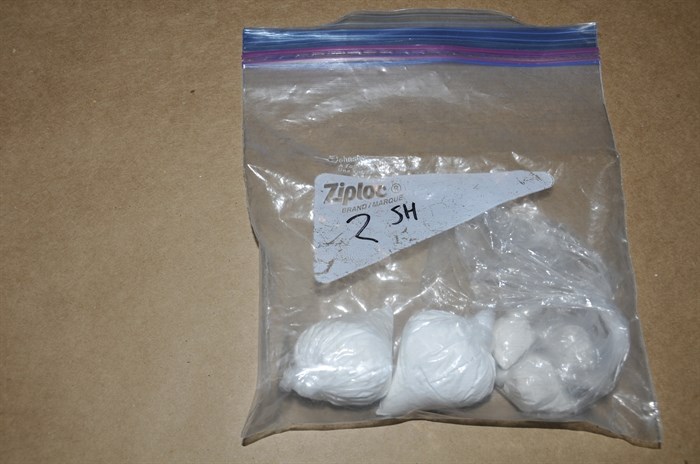 Cocaine seized at the St. Paul Street residence.