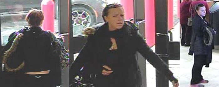 Authorities believe this woman may have attempted to fraudulently set up a bank account in Kelowna Oct. 21, 2016. 