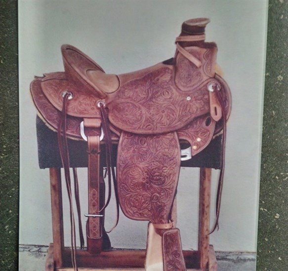 Police are asking for public assistance to recover a saddle stolen from a Chopaka Road residence in late December.